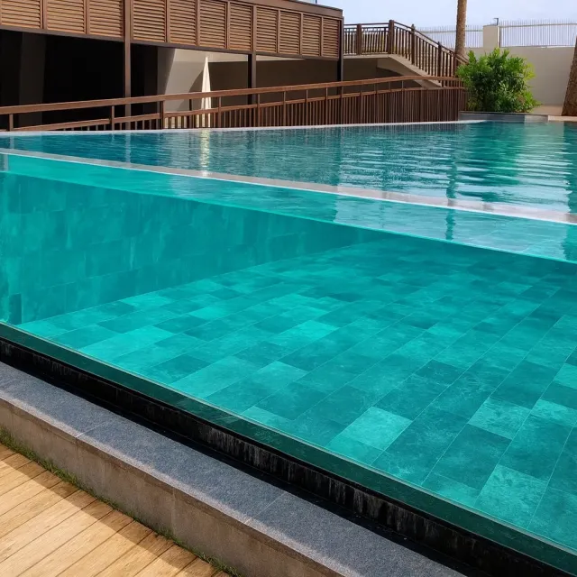 Glass Pool Wall